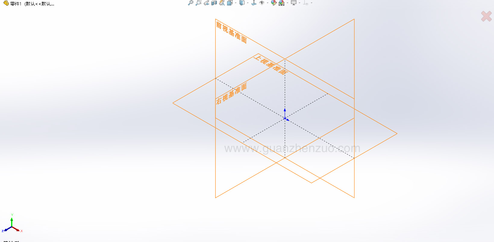 SolidWorks的基准面视图